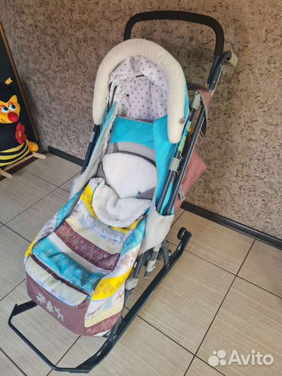 Детские санки коляска бу