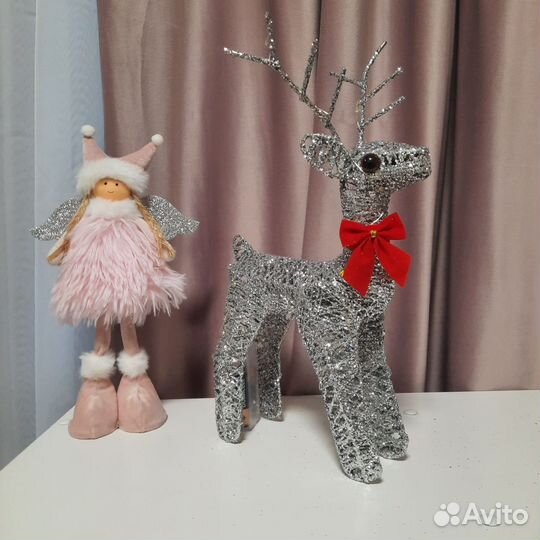 Новогодний олень 30см