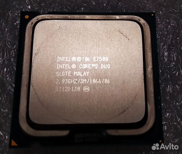 Intel core 2 Duo E7500 с вент. Socket 775