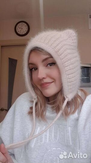 Шапка (чепчик с ушками мишка)