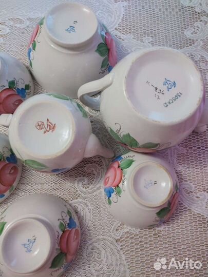 Сервиз чайный с пиалами Кузяево СССР