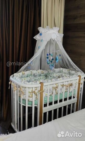 Приставная кроватка люлька Nuvola Lux