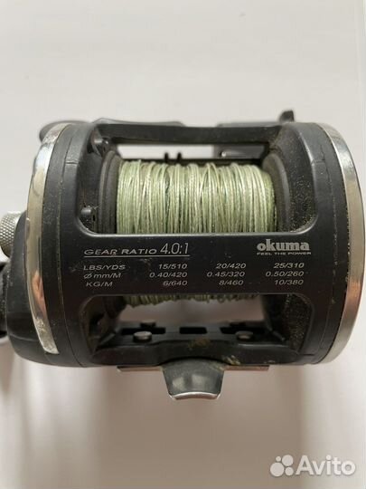 Рыболовная катушка Okuma gear ratio 4.0:1