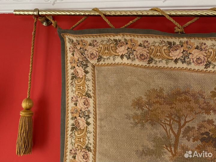 Антикварный гобелен. Тканный. Франция