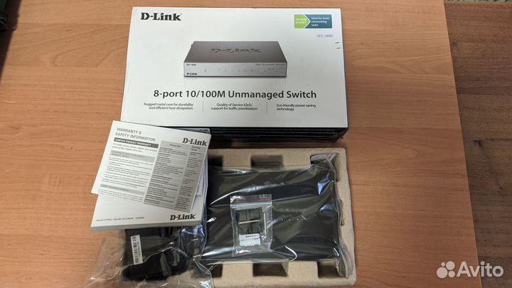 Коммутатор неуправляемый d-link des-1008d
