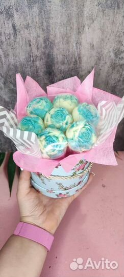 Букет из шоколадных цветов ручной работы