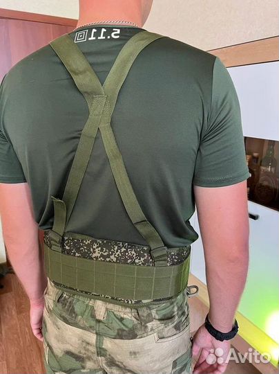 Разгрузочный пояс с лямками тактический (цифра)