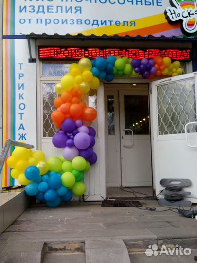 Арка из шаров, гирлянда, колонна