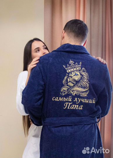 Халат велюровый+полотенце