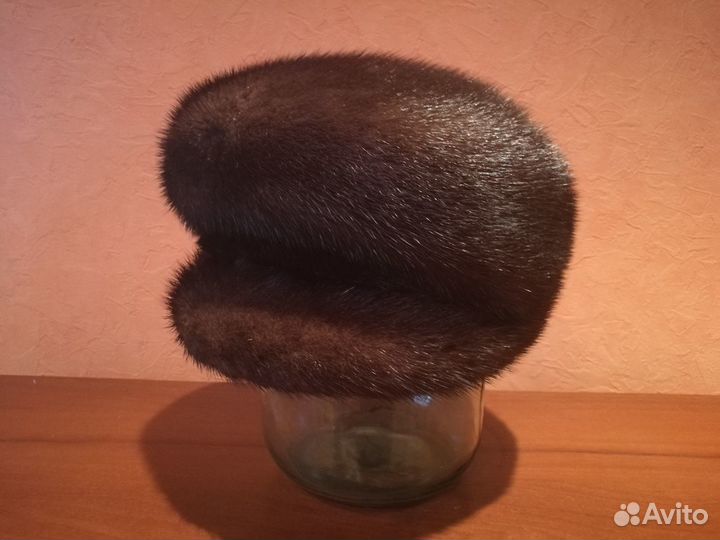 Зимняя норковая шапка