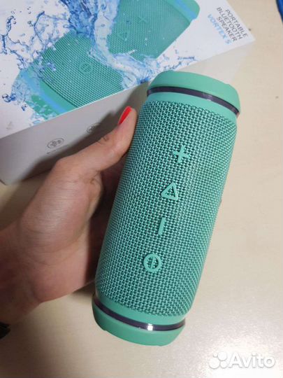 Колонка портативная Fiero Vortex S бирюзовая 16 Вт