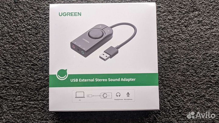 Внешняя звуковая карта USB Ugreen