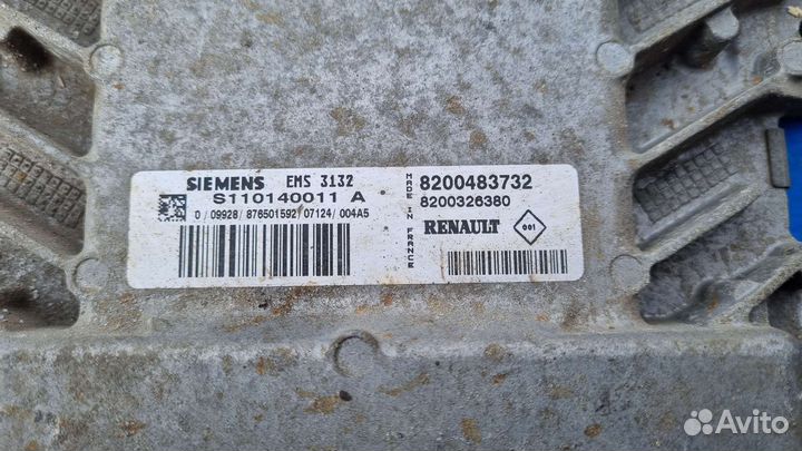 Эбу Renault Logan 1 Логан Sandero 1.6 1.4