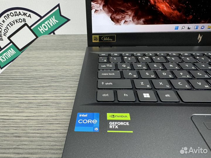 Новый 2024 Acer Nitro core i5-13420H RTX 3050 SSD
