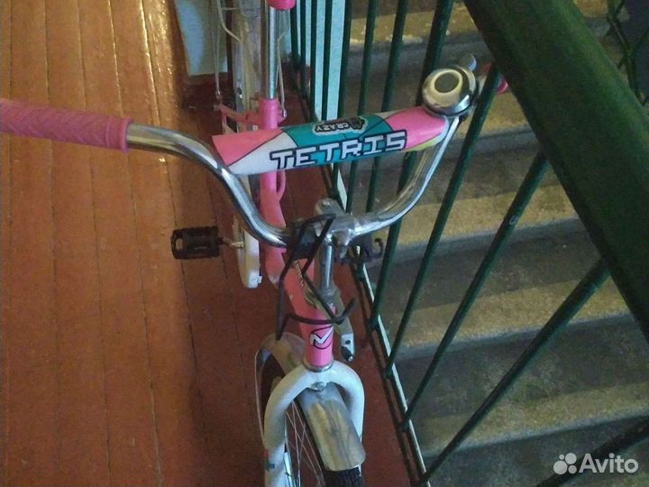Детский велосипед для девочки Novatrack Tetris 20