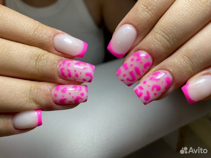 Наращивание ногтей, гель лак