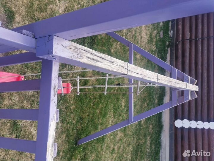 Детский игровой комплекс с горкой и качелями б/у