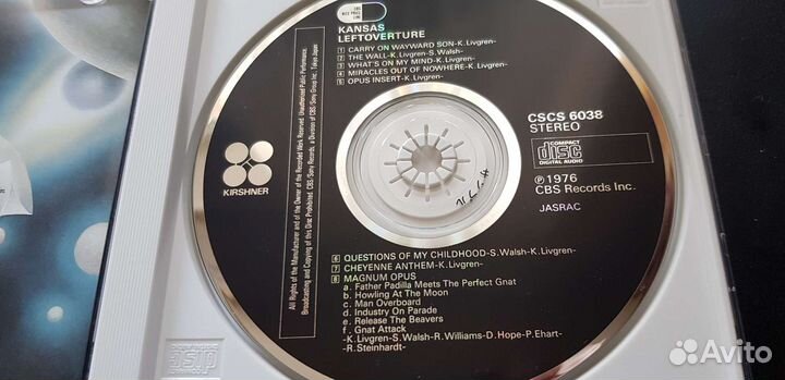Kansas 1976г. Japan cd