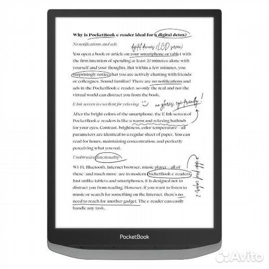 Электронная книга pocketbook pb1040d inkpad x pro mist grey
