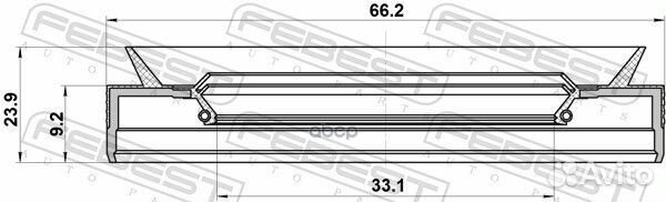 Сальник привода 33.1x66.2x9.2x23.9 buick encore