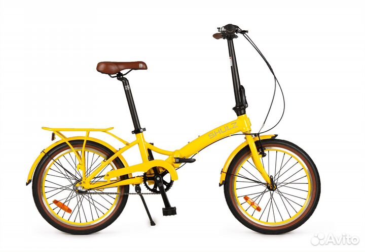 Cкладной велосипед Shulz GOA Coaster желтый