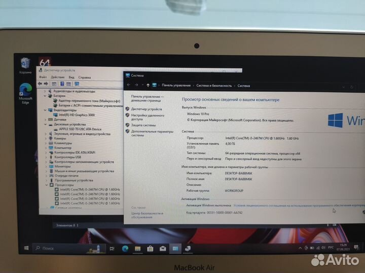 Ультрабук i5 apple macbook air 11