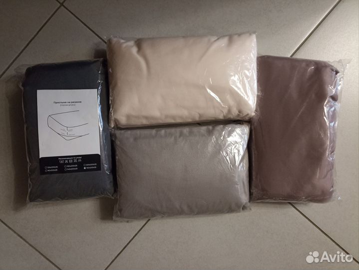 Простынь на резинке 160х 200