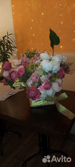 Пионы цветы шелковые искусственные