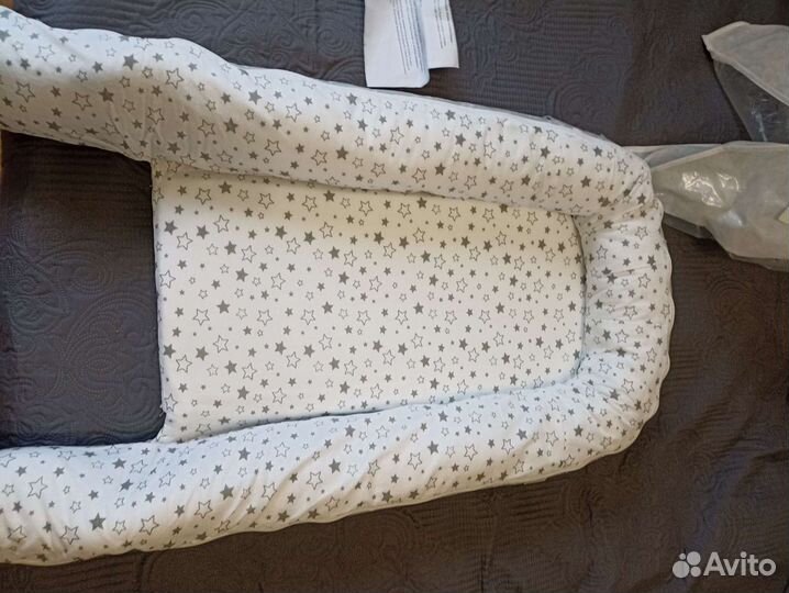 Кокон для новорожденных с кокосовым матрасиком