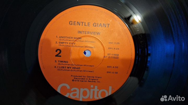 Gentle Giant – Interview,Lp,1976,M/NM