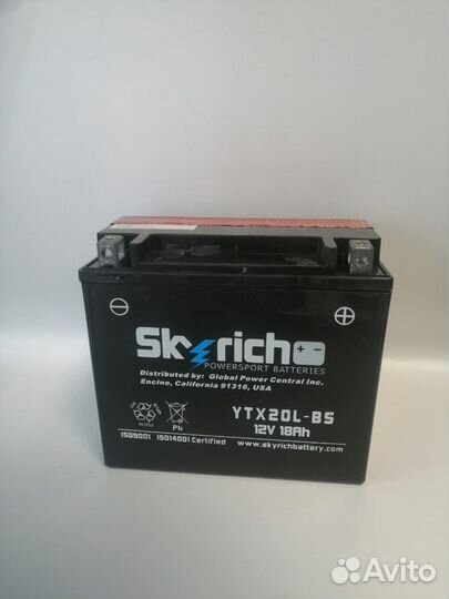 Аккумулятор skyrich YTX20L-BS
