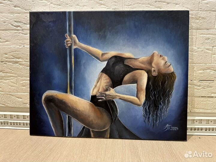 Картина маслом Девушка Бронь