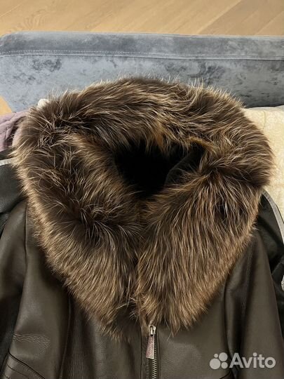 Дубленка натуральная женская мех лиса