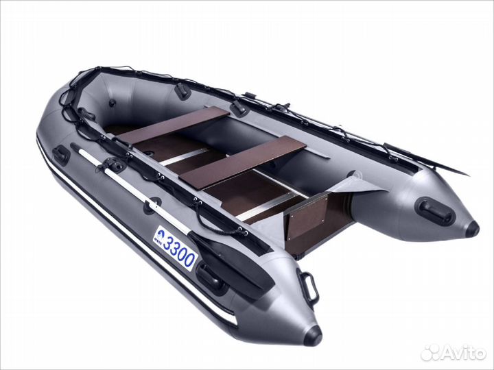 Лодка пвх Апачи 3300 ск (слань+киль)