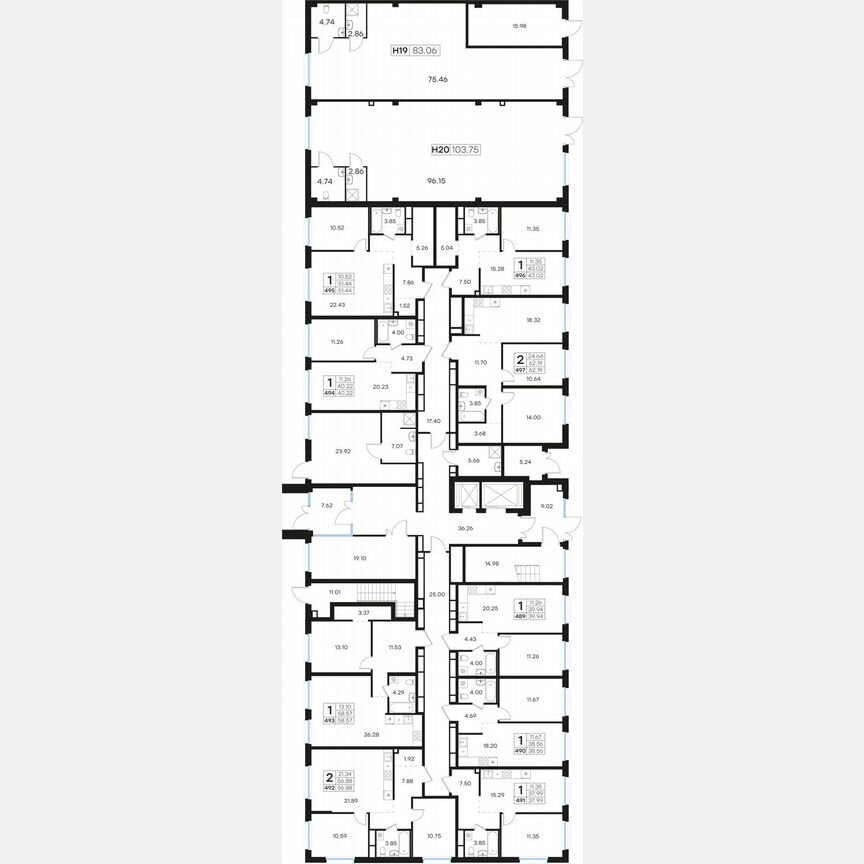 1-к. квартира, 38 м², 1/15 эт.