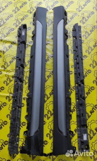 Накладки на порог обвес комплект Bmw X5 F15 2014