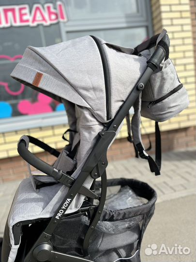 Коляска Yoya серая