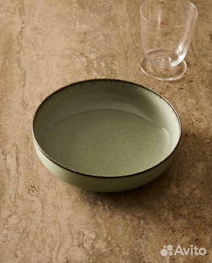 Zara home Фарфоровая суповая тарелка