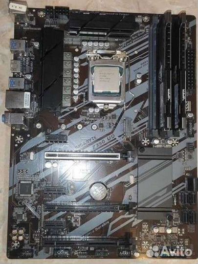 Комплект intel i5-9600k/z 390ud/16 gb