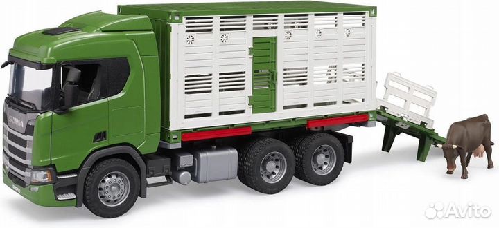 Грузовик Bruder 03548 Scania Super 560R для перевозки животных