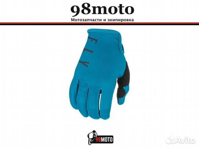 Перчатки FLY racing lite синие/серые