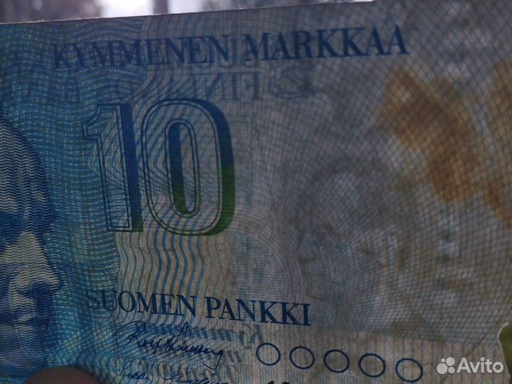 Финляндия 10 марок 1986