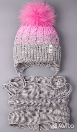 Комплект шапка, шарф