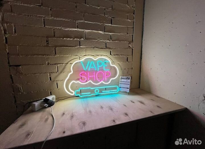 Вывеска неноновая