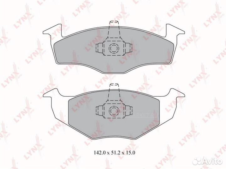 Lynxauto BD-8011 Колодки тормозные дисковые перед