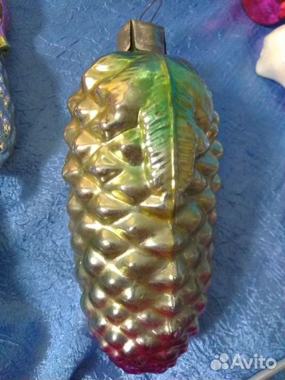 Игрушка елочная советская 16 см коллекционная