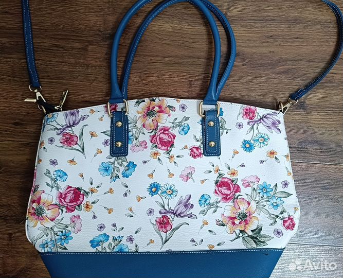 Сумка белая Genuine Leather Borse in Pelle Италия