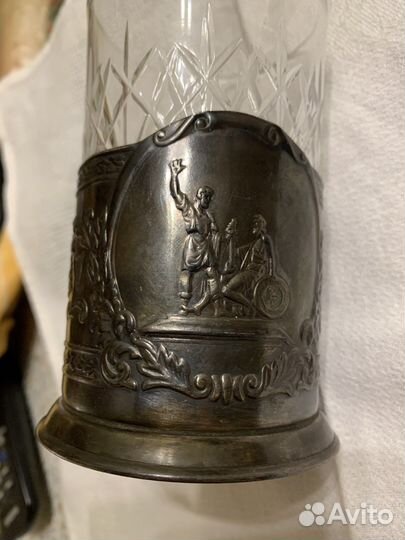 Подстаканник мельхиоровый СССР