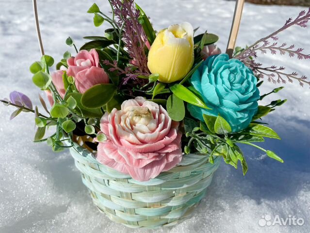 Букет цветов из мыла