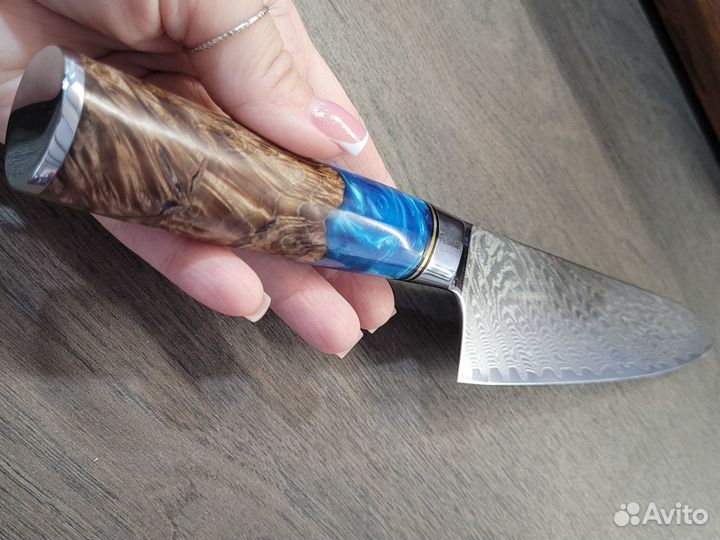 Кухонные ножи с подставкой (точилка в подарок)